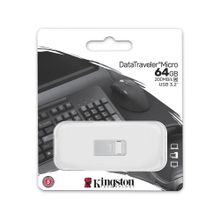 Kingston 64GB DataTraveler Micro DTMC3G2 64GB 200MB/S Metal USB 3.2 Gen 1 USB Flash Bellek