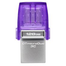 Kingston DTDUO3CG3/128GB 128 GB Data Traveler Micro Duo 3C Flash Bellek