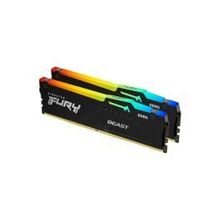 Kingston Fury Beast RGB KF552C40BBAK2/16 16GB (2x8GB) DDR5 5200MHz CL40 Siyah Gaming Ram Bellek