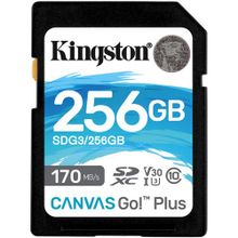 Kingston SDG3 / 256 GB Canvas Go Plus USH-I Hafıza Kartı