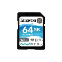 Kingston SDG3-64 GB SDXC Canvas Go Plus 170R C10 UHS-I U3 V30 Hafıza Kartı