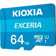 Kioxia 64GB Exceria Micro SDXC UHS-1 C10 100MB/sn Hafıza Kartı
