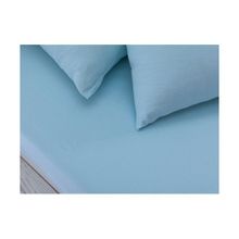 Kırmızı Home Mavi Çift Kişilik Lastikli Çarşaf Seti