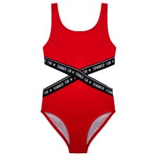 KIRMIZI KIZ ÇOCUK MAYOKINI DB200568CM