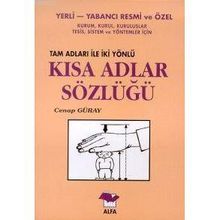KISA ADLAR SÖZLÜĞÜ - CENAP GÜRAY