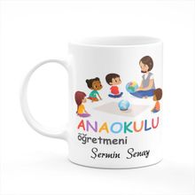 Kişiye Özel Anaokulu Öğretmeni Kupa Bardak