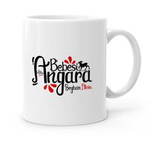 Kişiye Özel Angara Bebesi Beyaz 1 Kupa Bardak Seti