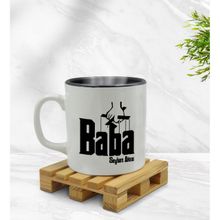 Kişiye Özel Baba Godfather Tasarımlı İçi Siyah Renkli Model 5 Kupa