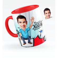 Kişiye Özel Bay Bilgisayar Mühendisi Karikatürlü Kırmızı 1 Kupa Bardak