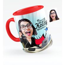 Kişiye Özel Bayan CEO Karikatürlü Kırmızı 1 Kupa Bardak