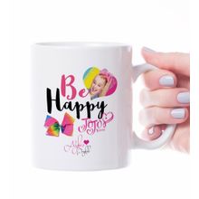 Kişiye Özel İsimli Jojo Siwa Be Happy Beyaz Kupa Bardak