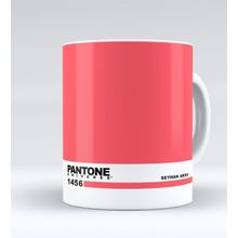 Kişiye Özel İsimli Pantone 1456 Beyaz Kupa Bardak