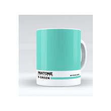 Kişiye Özel İsimli Pantone B Green Beyaz Kupa Bardak