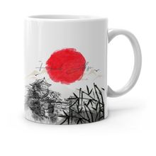Kişiye Özel Japanese Landscape Tasarımlı-1 Beyaz Kupa Bardak