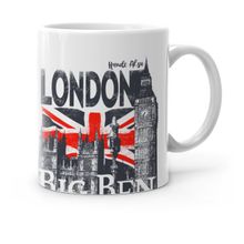 Kişiye Özel London Tasarımlı-3 Beyaz Kupa Bardak