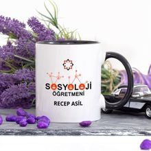 Kişiye Özel Sosyoloji Öğretmeni-lacivert Kupa Bardak