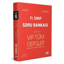 Kitap 11. Sınıf VIP Tüm Dersler Sayısal Soru Bankası Kırmızı Kitap-Editör Yayınları