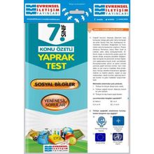 Kitap 7.Sınıf Sosyal Bilgiler Konu Özetli Yaprak Test Yeni-Evrensel İletişim Yayınları
