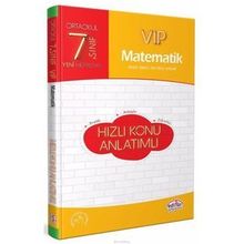 Kitap 7. Sınıf VIP Matematik Hızlı Konu Anlatımlı Yeni-Editör Yayınları