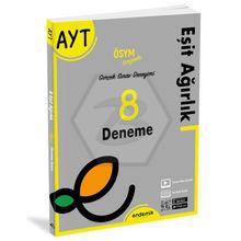 Kitap Endemik Yayınları 2022 Ayt Eşit Ağırlık 8'li Deneme Sınavı