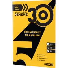 Kitap Hız Yayınları 5.Sınıf Din Kültürü 30'lu Deneme
