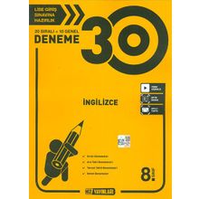 Kitap Hız Yayınları 8.Sınıf 30'lu İngilizce Deneme