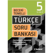 Kitap Tudem Yayınları 5.Sınıf Türkçe Beceri Temelli Soru Bankası
