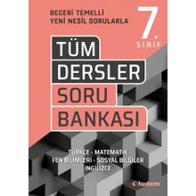 Kitap Tudem Yayınları 7.Sınıf Beceri Temelli Tüm Dersler Soru Bankası