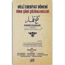 Kitap Yade Yayınları Milli Edebiyat Dönemi Türk Şiiri Çözümlemeleri
