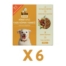 Kito Fresh Hindi Etli 6x250 gr Taze Köpek Yemeği