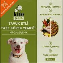 Kito Fresh Tavuk Etli 250 gr Köpek Maması