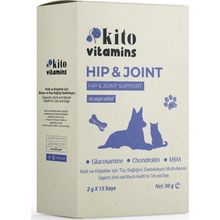 Kito Hip ve Joint Kedi ve Köpekler İçin 15x2 gr Eklem Kas Sağlığı Destekleyici
