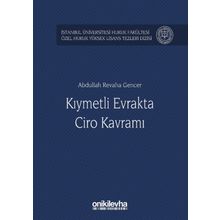 Kıymetli Evrakta Ciro Kavramı - Abdullah Revaha Gencer