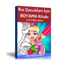Kız Çocukları İçin Boyama Kitabı Enine Boyuna Eğitim