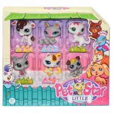 Kızılkaya Oyuncak KZL-3046A3 6'lı Minik Pet Star Seti