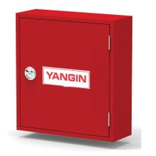 KKD AVM Tse'li Sıva Üstü Alperen Standart 1 Tek Kapaklı Saç Kapak 30 mt Hortumlu 0.90 mm Yangın Dolabı