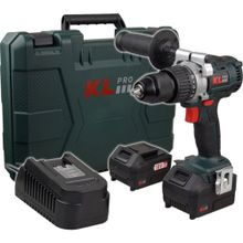 Klpro KLDM1850B 18 volt 5.0 ah Li-on Çift Akülü Kömürsüz Profesyonel Darbeli Matkap