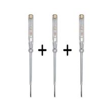 Knitex Kontrol Kalemi Düz Klemens Uçlu KTX2803 4239 4246-3 Adet Erpilsan Elektronik - Şeffaf - 20 CM