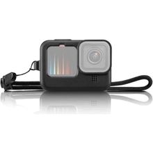Knmaster Gopro Hero 9/10/11/12/13 Yumuşak Silikon Kamera Kılıfı + Lens Kapağı Koruyucu Çerçeve Kılıf