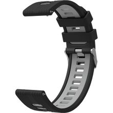 KNY Huawei Watch GT 2 Pro KRD 55 Siyah Gri 46 mm 22 mm İçin 2 Renkli Kademeli Silikon Kordon