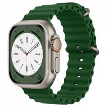 KNY KRD-75 Apple Watch Ultra Yeşil 49 mm İçin Renkli Silikon Kayış