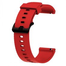KNY Samsung Galaxy Watch 4 Classic Kırmızı 46 mm 20 mm İçin Baklava Desenli Klasik Renkli Silikon Kordon
