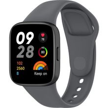 KNY Xiaomi Redmi Watch 3 Gri Klasik Model Renkli Silikon Kordon