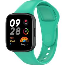 KNY Xiaomi Redmi Watch 3 İçin Turkuaz Klasik Model Renkli Silikon Kordon