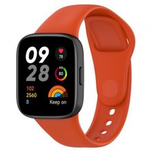 KNY Xiaomi Redmi Watch 3 İçin Turuncu Klasik Model Renkli Silikon Kordon