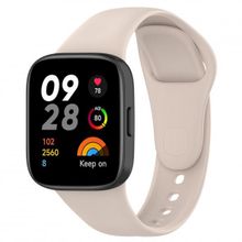 KNY Xiaomi Redmi Watch 3 Krem Klasik Model Renkli Silikon Kordon