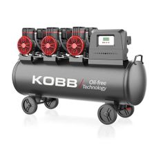 Kobb KBK100S 6.0 hp 100 lt 8 Bar Üç Motorlu Yağsız Sessiz Taşınabilir Hava Kompresörü