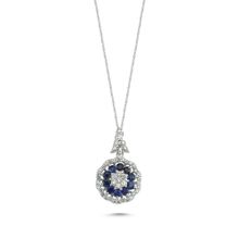 Koçak 0.88 Karat Safir Kadın Pırlanta Kolye