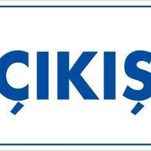 KOD:1651 Çıkş 17.5x25 Uyarı Levhası