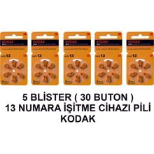 Kodak 13 Numara 5 Paket Kodak İşitme Cihazı Pili